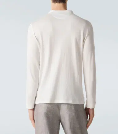 Brunello Cucinelli Linen and cotton Henley shirt | Thumbnail 4 Brunello Cucinelli Linen and cotton Henley shirt | Thumbnail 4