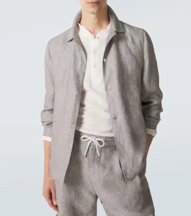 Brunello Cucinelli Linen and cotton Henley shirt | Thumbnail 5 Brunello Cucinelli Linen and cotton Henley shirt | Thumbnail 5