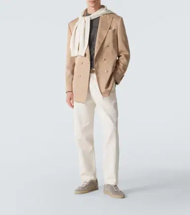 Brunello Cucinelli Cotton and linen canvas straight pants | Thumbnail 2 Brunello Cucinelli Cotton and linen canvas straight pants | Thumbnail 2