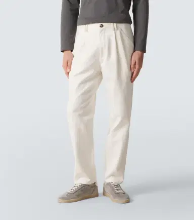 Brunello Cucinelli Cotton and linen canvas straight pants | Thumbnail 4 Brunello Cucinelli Cotton and linen canvas straight pants | Thumbnail 4