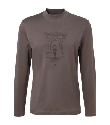 Brunello Cucinelli Printed cotton jersey T-shirt | Thumbnail 1 Brunello Cucinelli Printed cotton jersey T-shirt | Thumbnail 1