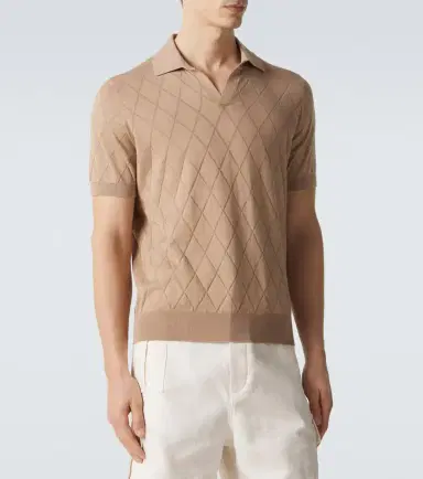 Brunello Cucinelli Knitted cotton polo shirt | Thumbnail 4 Brunello Cucinelli Knitted cotton polo shirt | Thumbnail 4