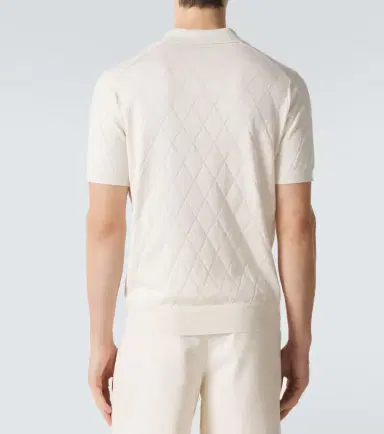 Brunello Cucinelli Argyle cotton polo shirt | Thumbnail 4 Brunello Cucinelli Argyle cotton polo shirt | Thumbnail 4