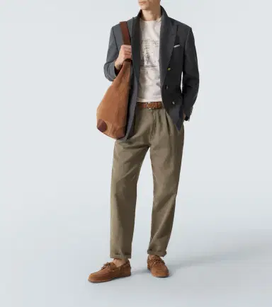 Brunello Cucinelli Cotton and linen straight pants | Thumbnail 5 Brunello Cucinelli Cotton and linen straight pants | Thumbnail 5