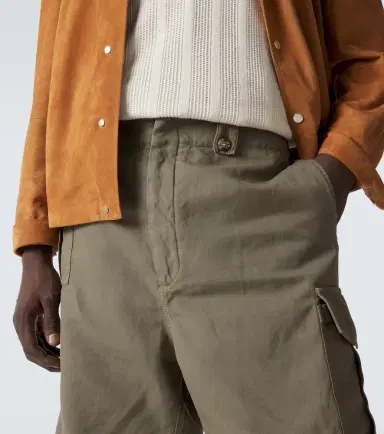 Brunello Cucinelli Cotton and linen cargo shorts | Thumbnail 2 Brunello Cucinelli Cotton and linen cargo shorts | Thumbnail 2