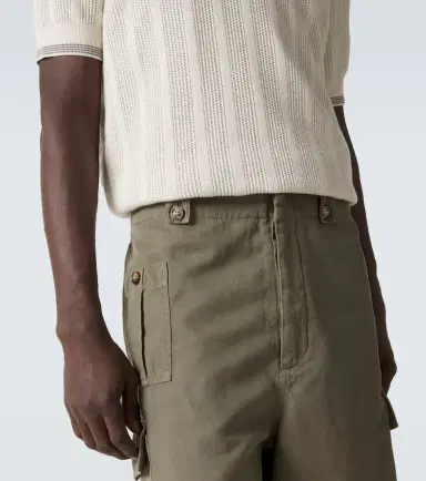 Brunello Cucinelli Cotton and linen cargo shorts | Thumbnail 5 Brunello Cucinelli Cotton and linen cargo shorts | Thumbnail 5