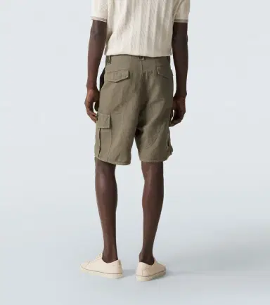 Brunello Cucinelli Cotton and linen cargo shorts | Thumbnail 6 Brunello Cucinelli Cotton and linen cargo shorts | Thumbnail 6