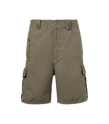Brunello Cucinelli Cotton and linen cargo shorts | Thumbnail 1 Brunello Cucinelli Cotton and linen cargo shorts | Thumbnail 1