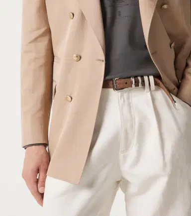 Brunello Cucinelli Debossed leather belt | Thumbnail 2 Brunello Cucinelli Debossed leather belt | Thumbnail 2
