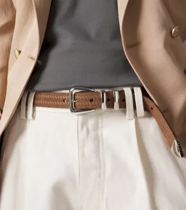 Brunello Cucinelli Debossed leather belt | Thumbnail 4 Brunello Cucinelli Debossed leather belt | Thumbnail 4