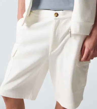 Brunello Cucinelli Cotton-blend cargo shorts | Thumbnail 3 Brunello Cucinelli Cotton-blend cargo shorts | Thumbnail 3