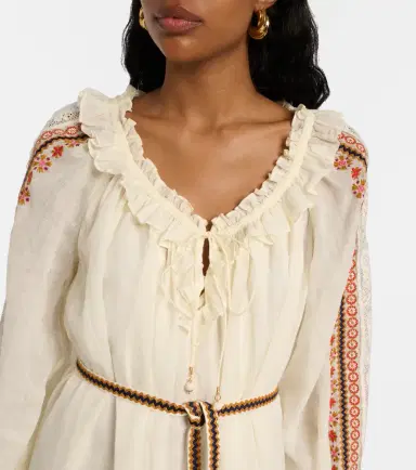 Zimmermann Aster embroidered ramie maxi dress | Thumbnail 5 Zimmermann Aster embroidered ramie maxi dress | Thumbnail 5