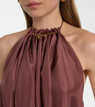Zimmermann Aster beaded halterneck silk top | Thumbnail 5 Zimmermann Aster beaded halterneck silk top | Thumbnail 5