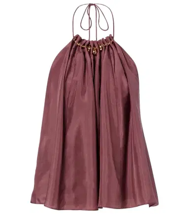Zimmermann Aster beaded halterneck silk top | Thumbnail 1 Zimmermann Aster beaded halterneck silk top | Thumbnail 1