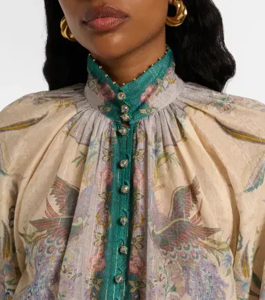 Zimmermann Indra printed cotton and silk-blend blouse | Thumbnail 4 Zimmermann Indra printed cotton and silk-blend blouse | Thumbnail 4