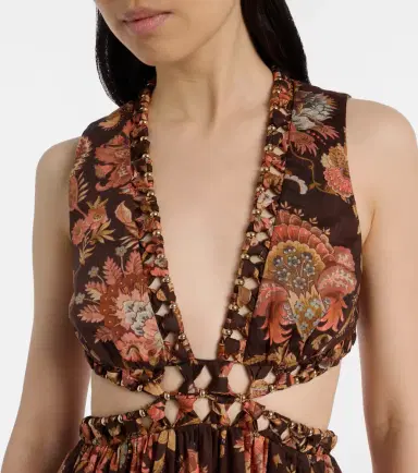 Zimmermann Aster cutout floral cotton midi dress | Thumbnail 3 Zimmermann Aster cutout floral cotton midi dress | Thumbnail 3