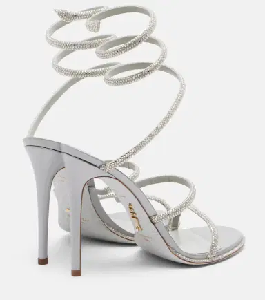 René Caovilla Cleo embellished satin sandals | Thumbnail 2 René Caovilla Cleo embellished satin sandals | Thumbnail 2