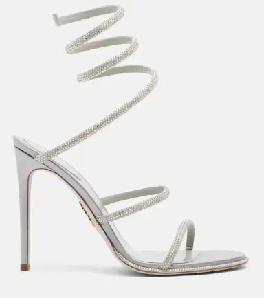 René Caovilla Cleo embellished satin sandals | Thumbnail 3 René Caovilla Cleo embellished satin sandals | Thumbnail 3