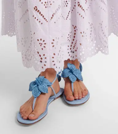 Aquazzura Calypso raffia thong sandals | Thumbnail 6 Aquazzura Calypso raffia thong sandals | Thumbnail 6