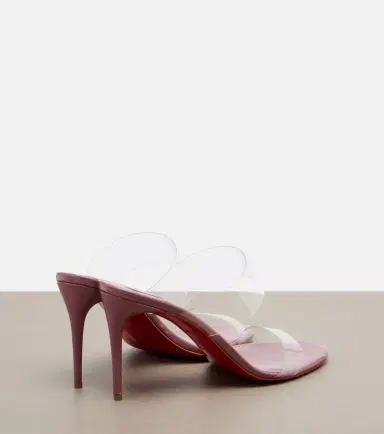Christian Louboutin Just Nothing leather-trimmed TPU mules | Thumbnail 4 Christian Louboutin Just Nothing leather-trimmed TPU mules | Thumbnail 4