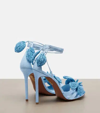 Aquazzura Calypso floral-appliqué raffia sandals | Thumbnail 3 Aquazzura Calypso floral-appliqué raffia sandals | Thumbnail 3