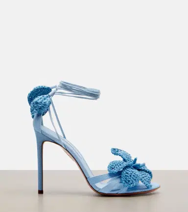 Aquazzura Calypso floral-appliqué raffia sandals | Thumbnail 4 Aquazzura Calypso floral-appliqué raffia sandals | Thumbnail 4