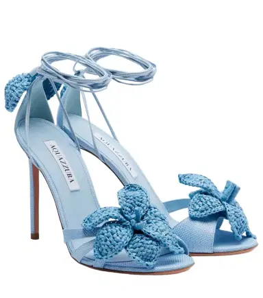 Aquazzura Calypso floral-appliqué raffia sandals | Thumbnail 1 Aquazzura Calypso floral-appliqué raffia sandals | Thumbnail 1