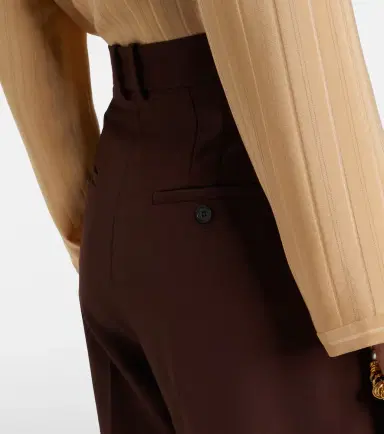 Saint Laurent Wool and mohair wide-leg pants | Thumbnail 3 Saint Laurent Wool and mohair wide-leg pants | Thumbnail 3