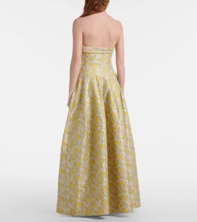 Simkhai Octavia jacquard gown | Thumbnail 6 Simkhai Octavia jacquard gown | Thumbnail 6