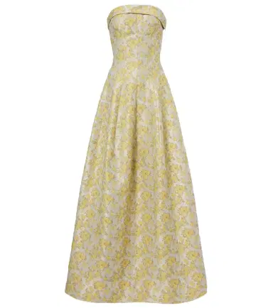 Simkhai Octavia jacquard gown | Thumbnail 1 Simkhai Octavia jacquard gown | Thumbnail 1
