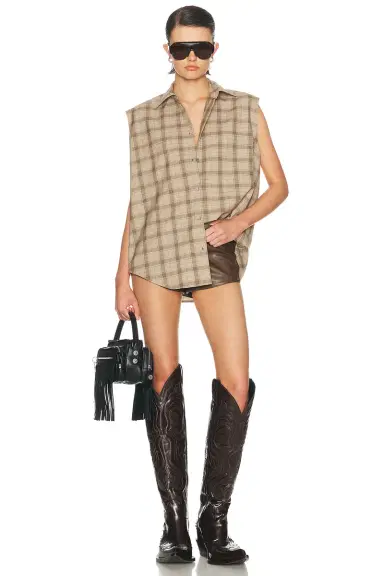 Acne Studios Sinora English Plaid Shirt | Thumbnail 4 Acne Studios Sinora English Plaid Shirt | Thumbnail 4