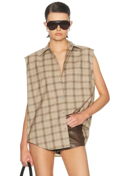 Acne Studios Sinora English Plaid Shirt | Thumbnail 1 Acne Studios Sinora English Plaid Shirt | Thumbnail 1