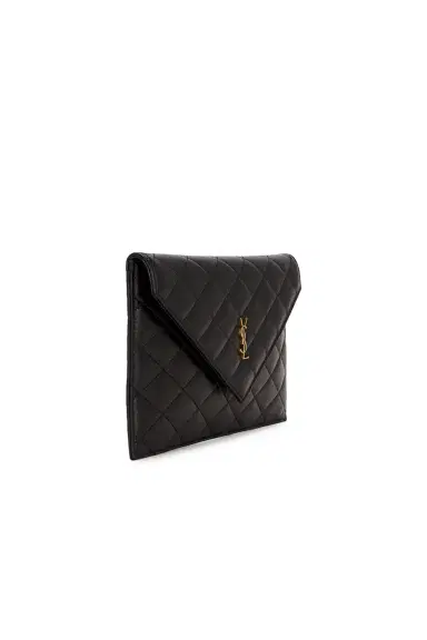 Saint Laurent Agneau Plume Matelasse Pouch | Thumbnail 4 Saint Laurent Agneau Plume Matelasse Pouch | Thumbnail 4