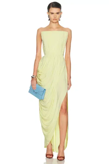 Stella McCartney Crepe Jersey Square Neck Gown | Thumbnail 1 Stella McCartney Crepe Jersey Square Neck Gown | Thumbnail 1