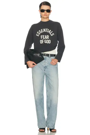 Fear of God Essentials Campus Classic Long Sleeve Cotton Jersey Tee | Thumbnail 4 Fear of God Essentials Campus Classic Long Sleeve Cotton Jersey Tee | Thumbnail 4
