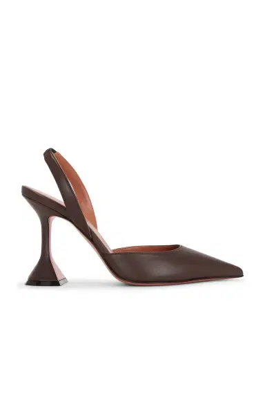 Amina Muaddi Holli 95 Nappa Sling Back Pump | Thumbnail 1 Amina Muaddi Holli 95 Nappa Sling Back Pump | Thumbnail 1