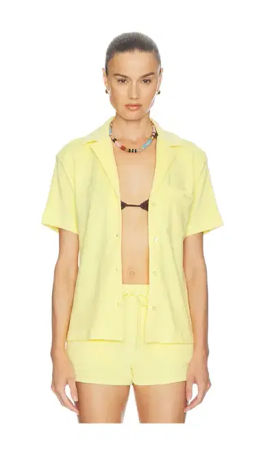 Hunza G Towelling Resort Shirt | Thumbnail 1 Hunza G Towelling Resort Shirt | Thumbnail 1