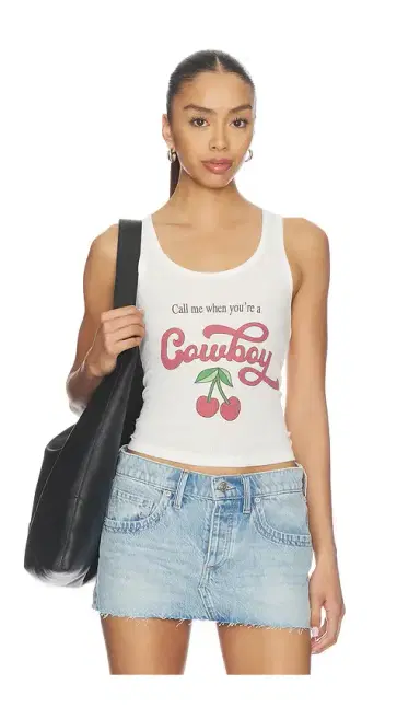 The Laundry Room Call Me Cowboy Rib Tank Top | Thumbnail 1 The Laundry Room Call Me Cowboy Rib Tank Top | Thumbnail 1