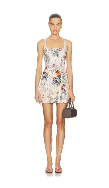Alice + Olivia Alice + Olivia Julia Scoop Neck Mini Dress | Thumbnail 1 Alice + Olivia Alice + Olivia Julia Scoop Neck Mini Dress | Thumbnail 1