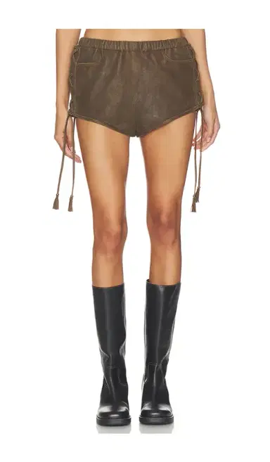 SPELL Fontaine Leather Mini Short | Thumbnail 1 SPELL Fontaine Leather Mini Short | Thumbnail 1