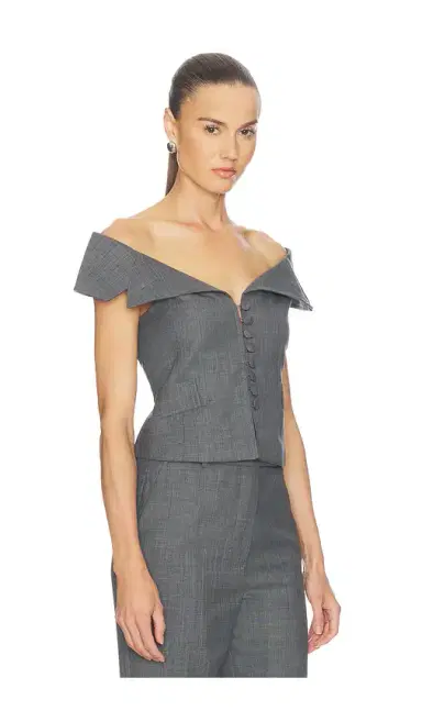Ganni Wool Melange Suiting Vest | Thumbnail 2 Ganni Wool Melange Suiting Vest | Thumbnail 2