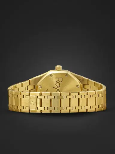 Stephanie Windsor Audemars Piguet Vintage 1997 Royal Oak Automatic Dual Time 18-Karat Yellow Gold Watch, Ref. 25730BA (7.25'' wrist) - Men | Thumbnail 4 Stephanie Windsor Audemars Piguet Vintage 1997 Royal Oak Automatic Dual Time 18-Karat Yellow Gold Watch, Ref. 25730BA (7.25'' wrist) - Men | Thumbnail 4