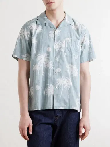 Hartford New Palmito Convertible-Collar Printed Cotton Shirt - Men | Thumbnail 3 Hartford New Palmito Convertible-Collar Printed Cotton Shirt - Men | Thumbnail 3