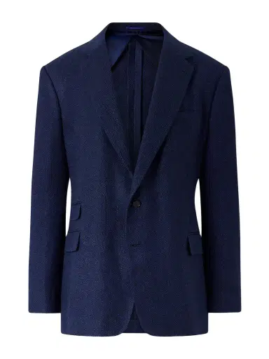 Ralph Lauren Purple Label Herringbone Cotton, Silk and Linen-Blend Blazer - Men | Thumbnail 1 Ralph Lauren Purple Label Herringbone Cotton, Silk and Linen-Blend Blazer - Men | Thumbnail 1