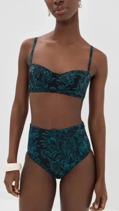 Ulla Johnson Zahara Bikini Top Eclipse Flora | Thumbnail 2 Ulla Johnson Zahara Bikini Top Eclipse Flora | Thumbnail 2