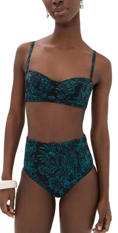 Ulla Johnson Zahara Bikini Top Eclipse Flora | Thumbnail 1 Ulla Johnson Zahara Bikini Top Eclipse Flora | Thumbnail 1
