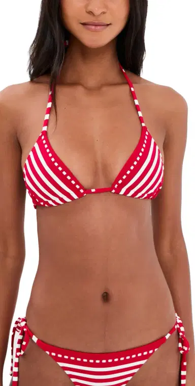 Lemlem Malia Triangle Bikini Top | Thumbnail 1 Lemlem Malia Triangle Bikini Top | Thumbnail 1