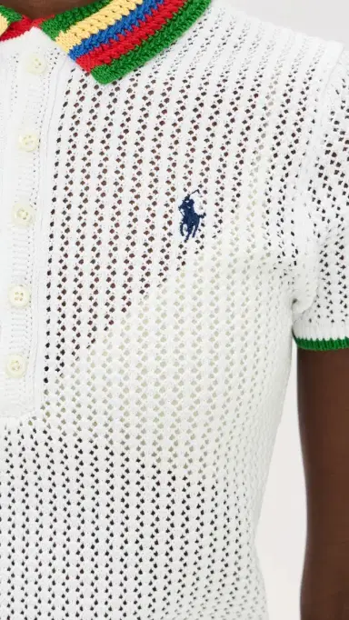 Polo Ralph Lauren Pointelle Stripe Polo | Thumbnail 6 Polo Ralph Lauren Pointelle Stripe Polo | Thumbnail 6