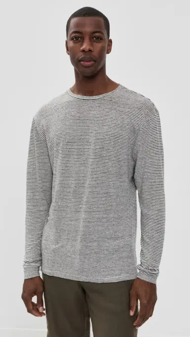 Alex Crane Linen Long Sleeve Sun Tee Lines M | Thumbnail 2 Alex Crane Linen Long Sleeve Sun Tee Lines M | Thumbnail 2