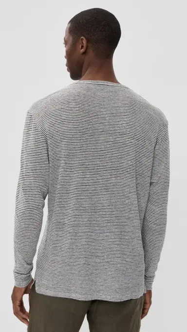Alex Crane Linen Long Sleeve Sun Tee Lines M | Thumbnail 3 Alex Crane Linen Long Sleeve Sun Tee Lines M | Thumbnail 3